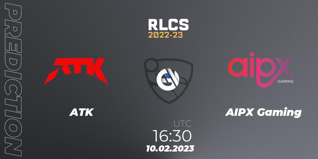 ATK - AIPX Gaming: ennuste. 10.02.23, Rocket League, RLCS 2022-23 - Winter: Sub-Saharan Africa Regional 2 - Winter Cup