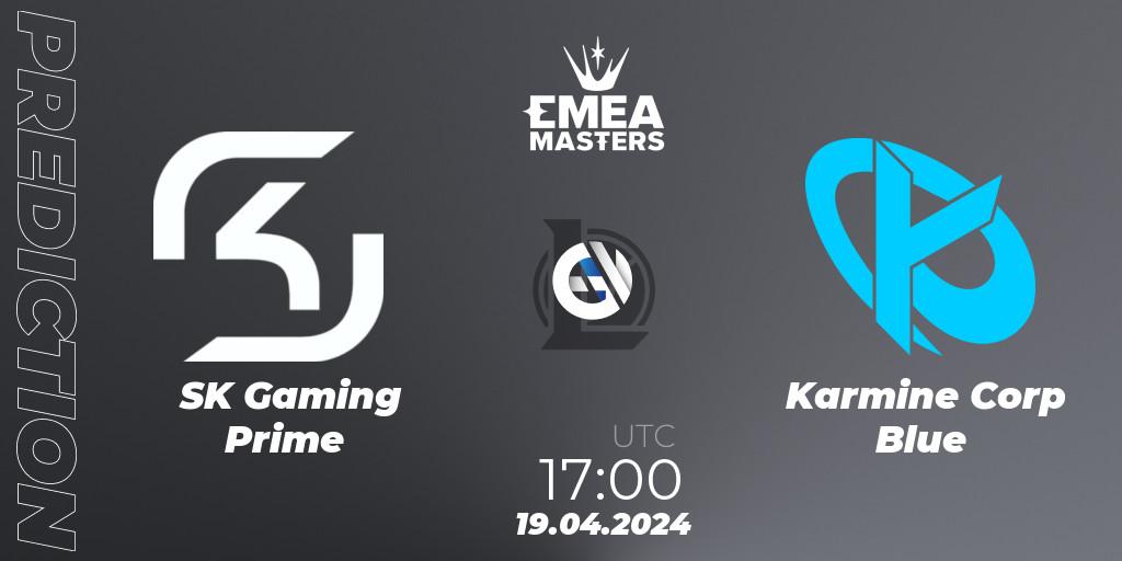 SK Gaming Prime - Karmine Corp Blue: ennuste. 19.04.24, LoL, EMEA Masters Spring 2024 - Group Stage