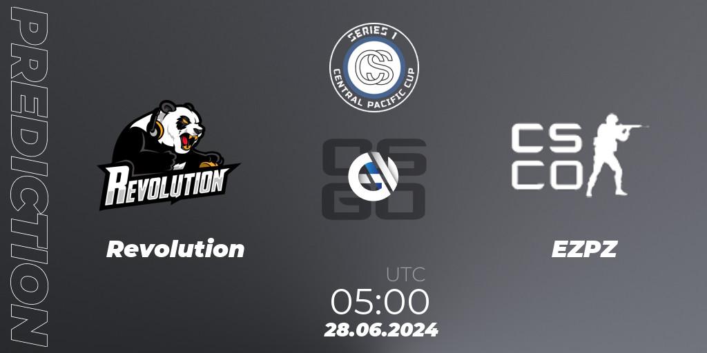 Revolution - EZPZ: ennuste. 27.06.2024 at 02:00, Counter-Strike (CS2), Central Pacific Cup: Series 1