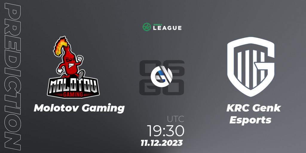 Molotov Gaming - KRC Genk Esports: ennuste. 11.12.2023 at 18:30, Counter-Strike (CS2), ESEA Season 47: Main Division - Europe