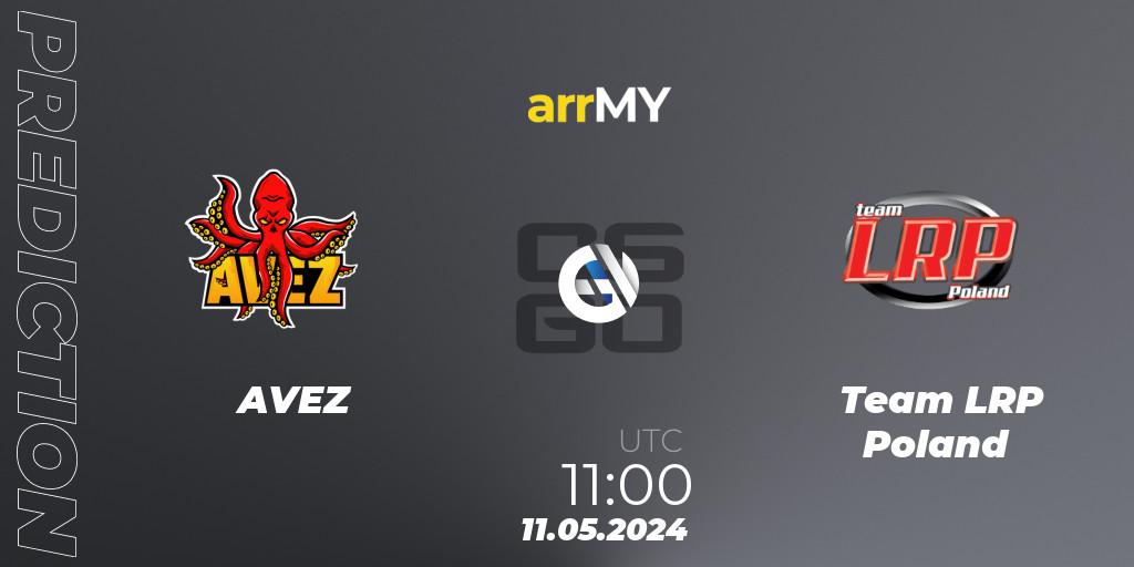 AVEZ - Team LRP Poland: ennuste. 11.05.2024 at 11:00, Counter-Strike (CS2), arrMY Masters League Season 9 Finals