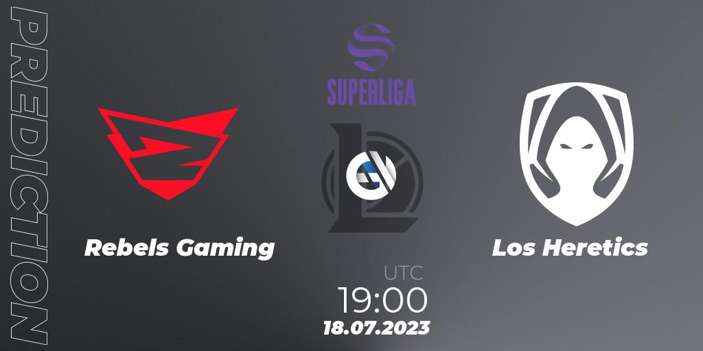 Rebels Gaming - Los Heretics: ennuste. 18.07.2023 at 19:00, LoL, Superliga Summer 2023 - Group Stage