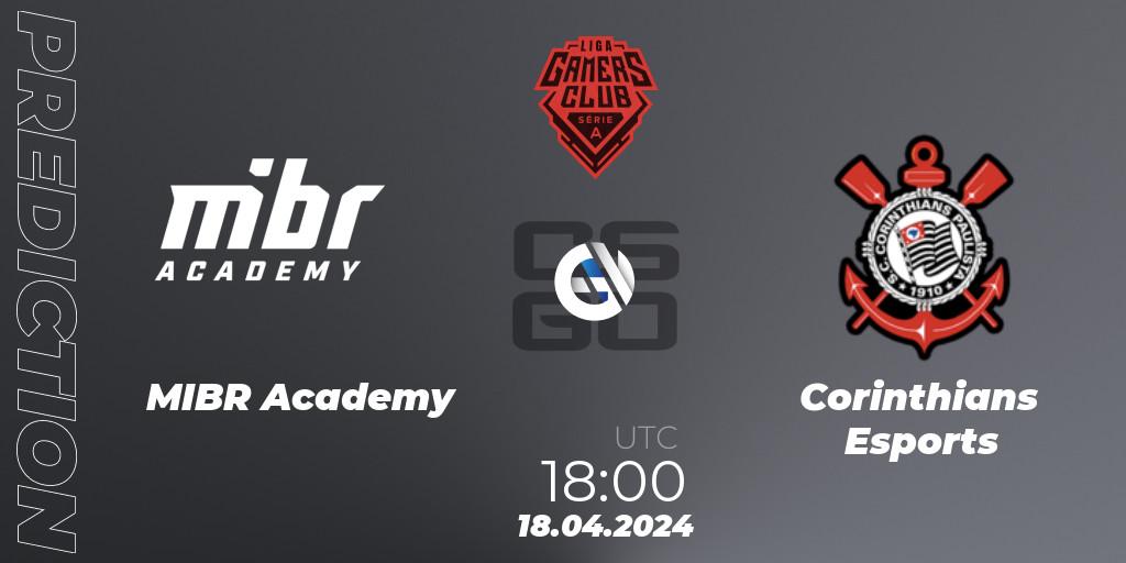 MIBR Academy - Corinthians Esports: ennuste. 02.05.24, CS2 (CS:GO), Gamers Club Liga Série A: April 2024