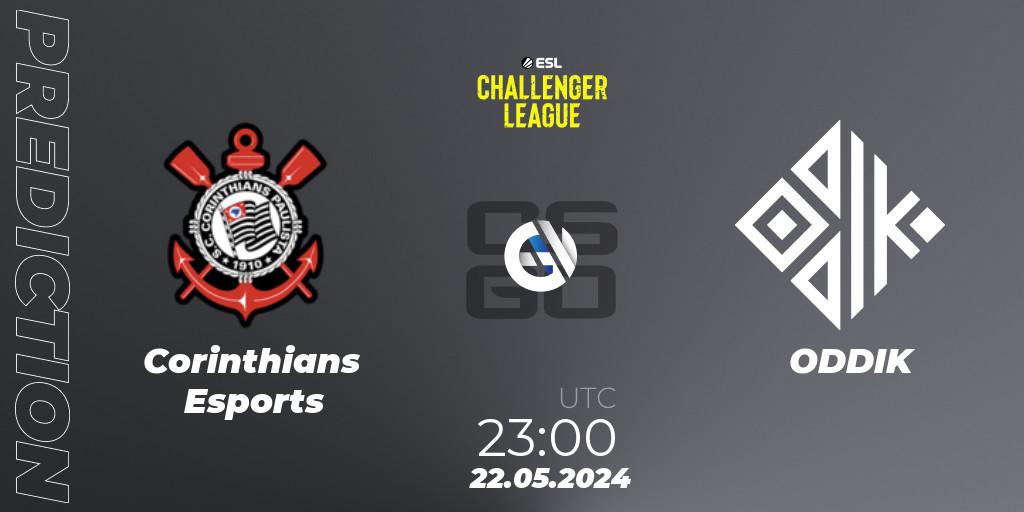 Corinthians Esports - ODDIK: ennuste. 22.05.2024 at 23:00, Counter-Strike (CS2), ESL Challenger League Season 47: South America