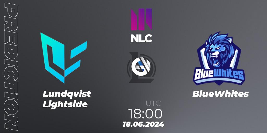 Lundqvist Lightside - BlueWhites: ennuste. 18.06.2024 at 18:00, LoL, NLC 1st Division Summer 2024
