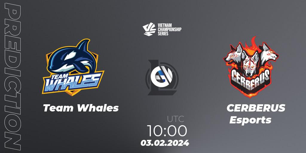 Team Whales - CERBERUS Esports: ennuste. 03.02.24, LoL, VCS Dawn 2024 - Group Stage