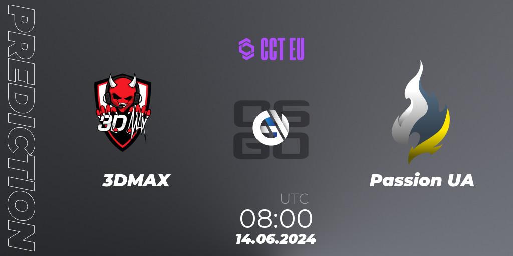 3DMAX - Passion UA: ennuste. 14.06.2024 at 08:00, Counter-Strike (CS2), CCT Season 2 Europe Series 5