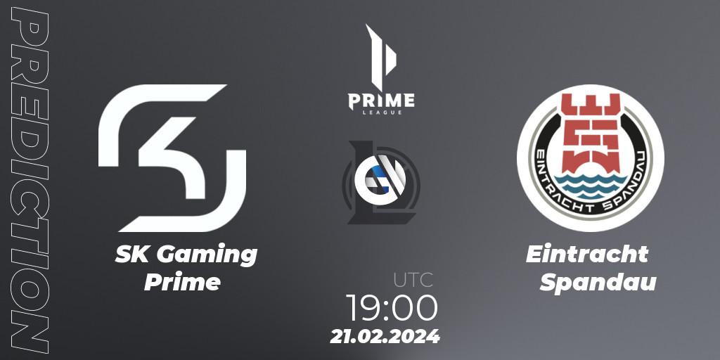 SK Gaming Prime - Eintracht Spandau: ennuste. 21.02.2024 at 19:00, LoL, Prime League Spring 2024 - Group Stage
