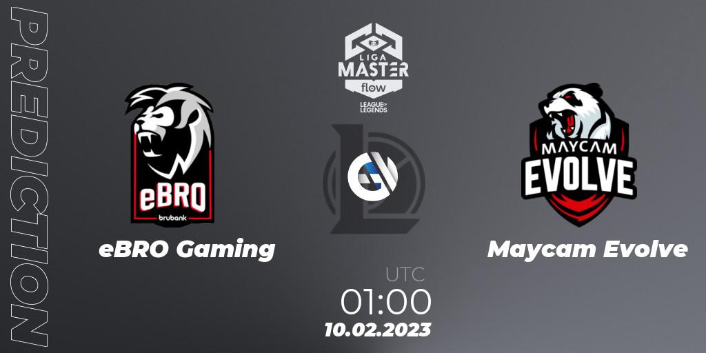 eBRO Gaming - Maycam Evolve: ennuste. 10.02.23, LoL, Liga Master Opening 2023 - Group Stage