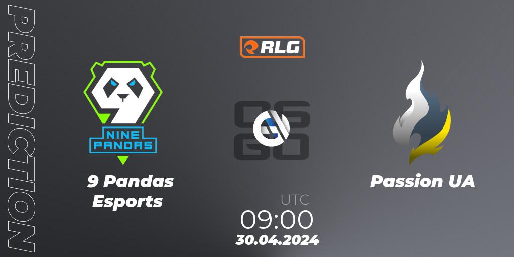 9 Pandas Esports - Passion UA: ennuste. 30.04.24, CS2 (CS:GO), RES European Series #3