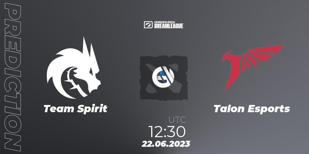 Team Spirit - Talon Esports: ennuste. 22.06.2023 at 12:28, Dota 2, DreamLeague Season 20 - Group Stage 2