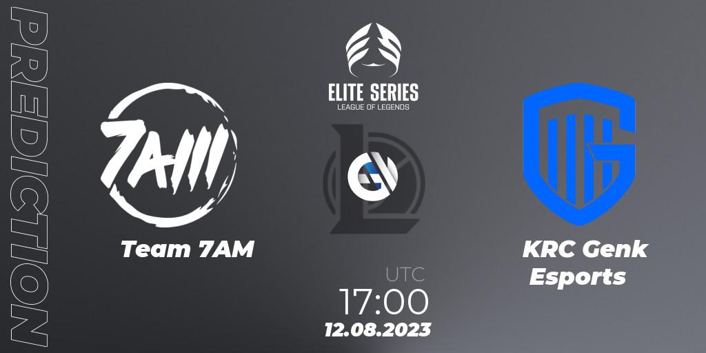 Team 7AM - KRC Genk Esports: ennuste. 12.08.2023 at 17:00, LoL, Elite Series Summer 2023