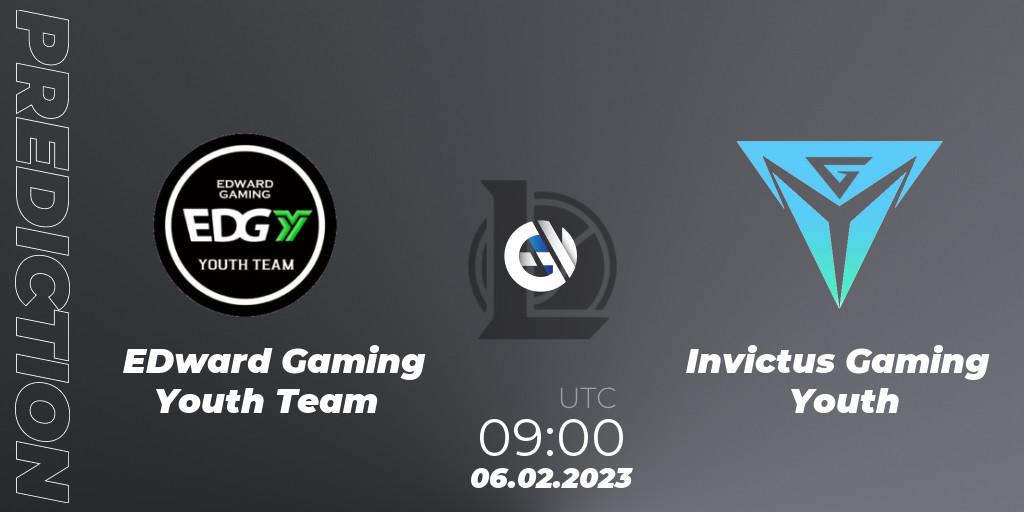 EDward Gaming Youth Team - Invictus Gaming Youth: ennuste. 06.02.2023 at 09:30, LoL, LDL 2023 - Swiss Stage