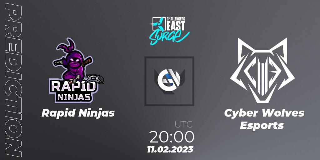 Rapid Ninjas - Cyber Wolves Esports: ennuste. 11.02.23, VALORANT, VALORANT Challengers 2023 East: Surge Split 1