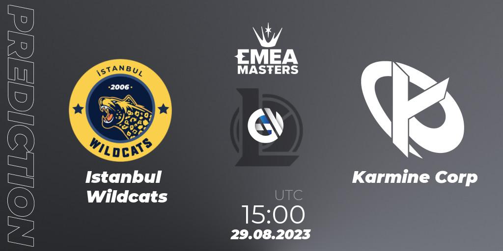 Istanbul Wildcats - Karmine Corp: ennuste. 29.08.23, LoL, EMEA Masters Summer 2023