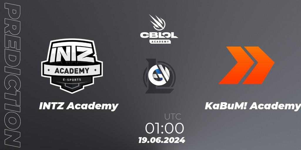 INTZ Academy - KaBuM! Academy: ennuste. 19.06.2024 at 01:00, LoL, CBLOL Academy 2024