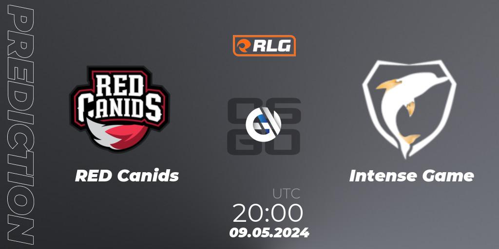 RED Canids - Intense Game: ennuste. 09.05.2024 at 20:00, Counter-Strike (CS2), RES Latin American Series #4