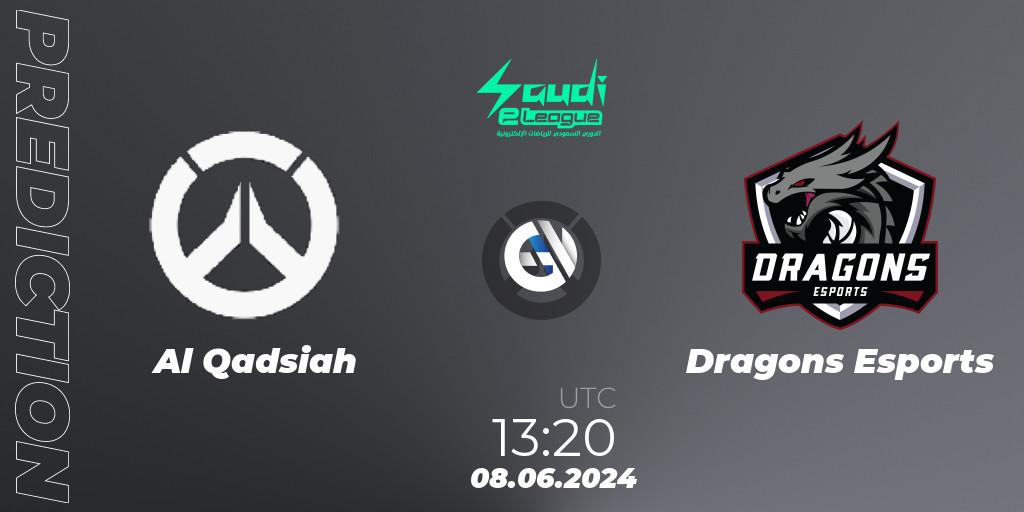 Al Qadsiah - Dragons Esports: ennuste. 08.06.2024 at 13:20, Overwatch, Saudi eLeague 2024 - Major 2