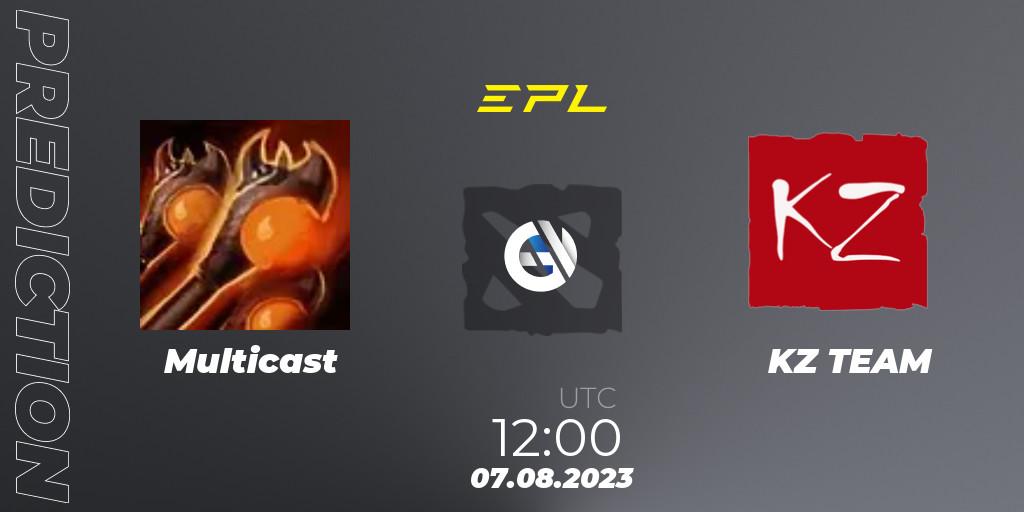 Multicast - KZ TEAM: ennuste. 07.08.2023 at 13:20, Dota 2, European Pro League Season 11