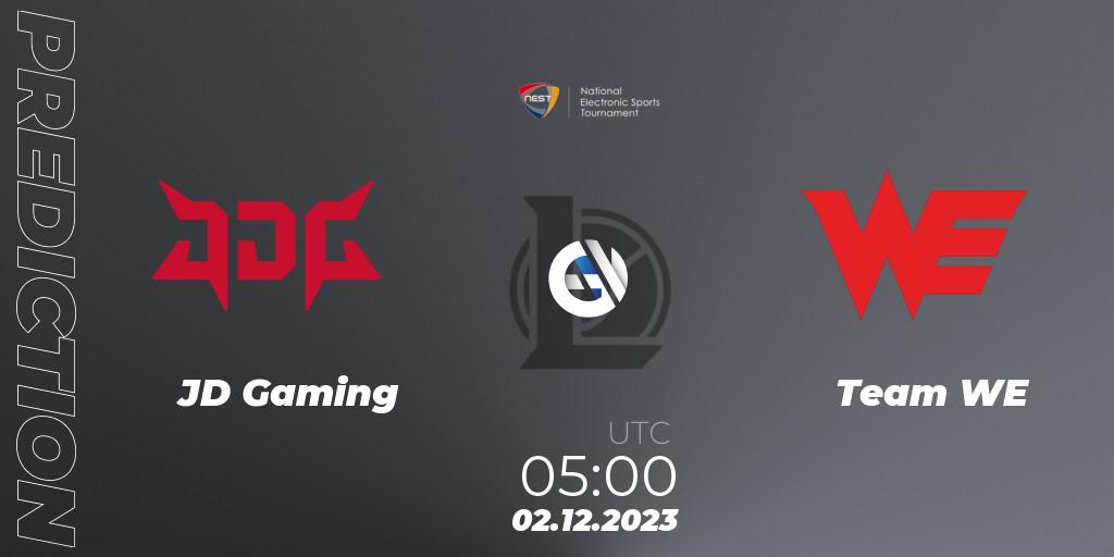 JD Gaming - Team WE: ennuste. 02.12.2023 at 05:00, LoL, NEST 2023