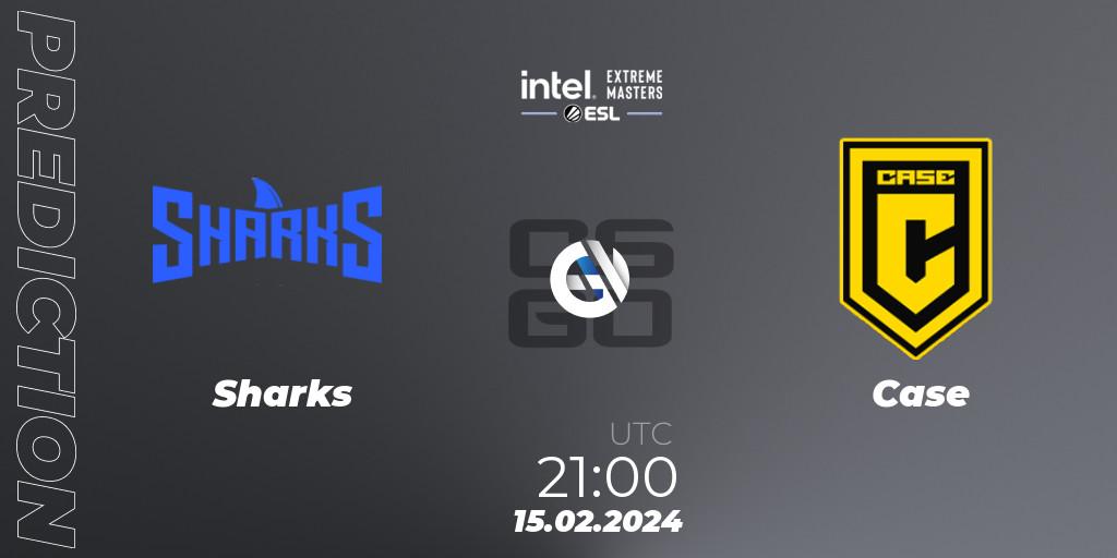 Sharks - Case: ennuste. 15.02.2024 at 21:10, Counter-Strike (CS2), Intel Extreme Masters Dallas 2024: South American Open Qualifier #1