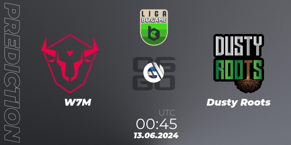 W7M - Dusty Roots: ennuste. 13.06.2024 at 18:00, Counter-Strike (CS2), Dust2 Brasil Liga Season 3