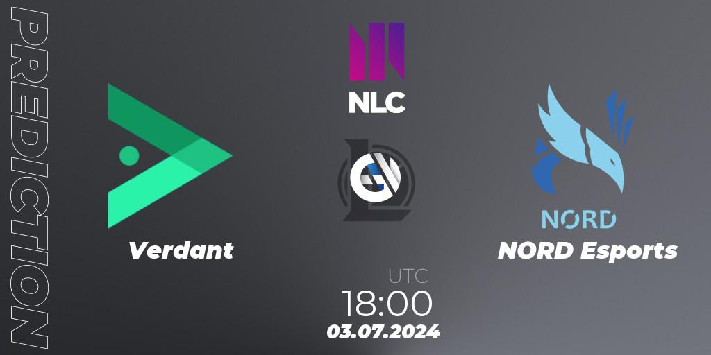 Verdant - NORD Esports: ennuste. 03.07.2024 at 18:00, LoL, NLC 1st Division Summer 2024