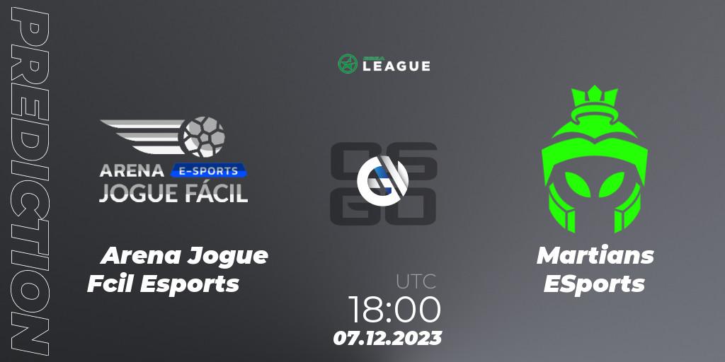 Arena Jogue Fácil Esports - Martians ESports: ennuste. 07.12.2023 at 18:00, Counter-Strike (CS2), ESEA Season 47: Open Division - South America