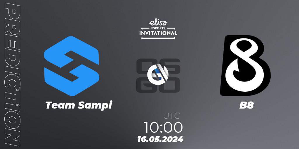 Team Sampi - B8: ennuste. 16.05.2024 at 10:00, Counter-Strike (CS2), Elisa Invitational Spring 2024