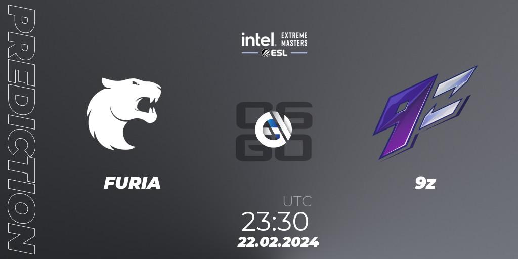FURIA - 9z: ennuste. 22.02.2024 at 23:30, Counter-Strike (CS2), Intel Extreme Masters Dallas 2024: South American Closed Qualifier