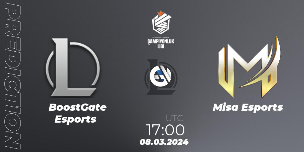 BoostGate Esports - Misa Esports: ennuste. 08.03.2024 at 17:00, LoL, TCL Winter 2024