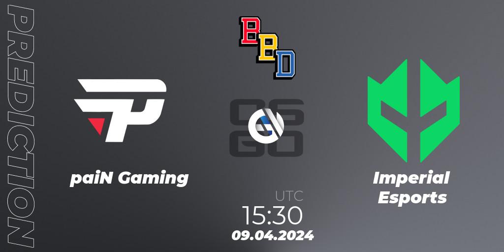 paiN Gaming - Imperial Esports: ennuste. 09.04.2024 at 15:30, Counter-Strike (CS2), BetBoom Dacha Belgrade 2024: South American Qualifier