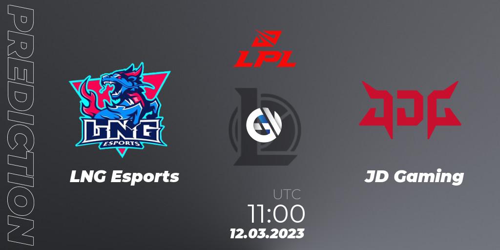 LNG Esports - JD Gaming: ennuste. 12.03.2023 at 11:30, LoL, LPL Spring 2023 - Group Stage