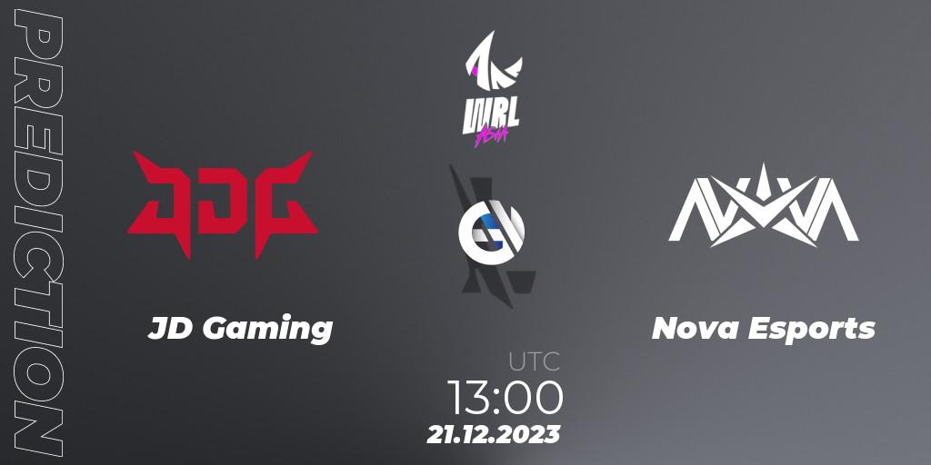 JD Gaming - Nova Esports: ennuste. 21.12.2023 at 13:00, Wild Rift, WRL Asia 2023 - Season 2 - Regular Season