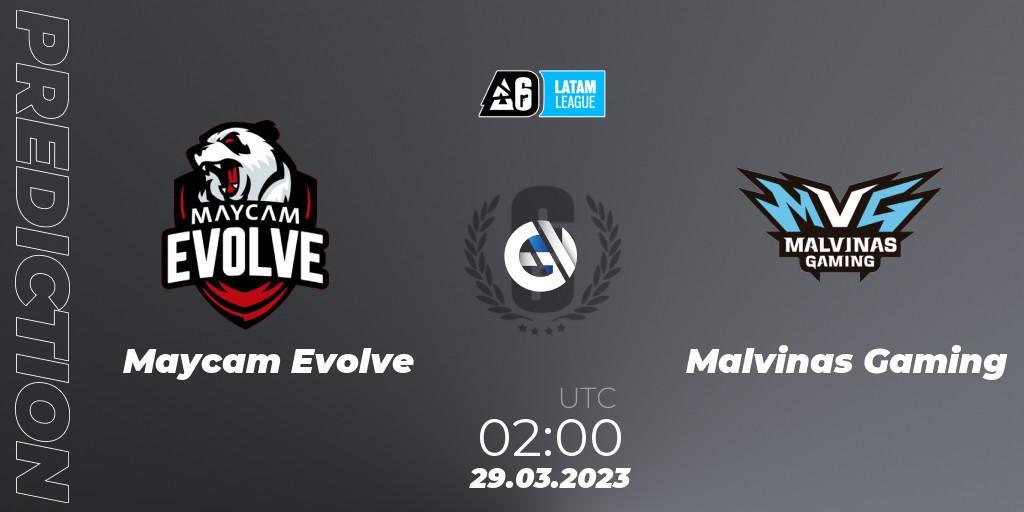 Maycam Evolve - Malvinas Gaming: ennuste. 29.03.23, Rainbow Six, LATAM League 2023 - Stage 1