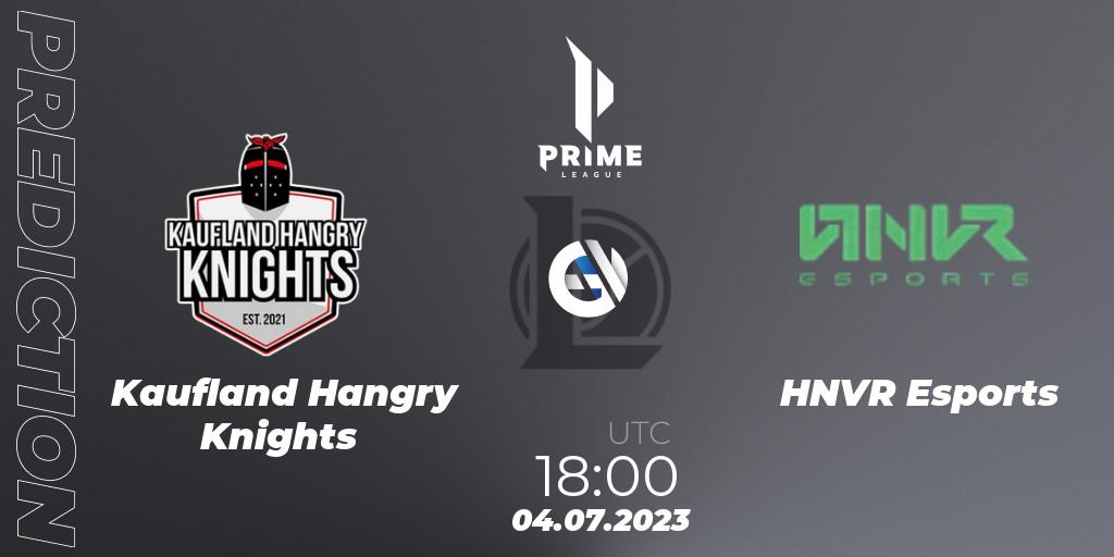 Kaufland Hangry Knights - HNVR Esports: ennuste. 04.07.2023 at 18:00, LoL, Prime League 2nd Division Summer 2023