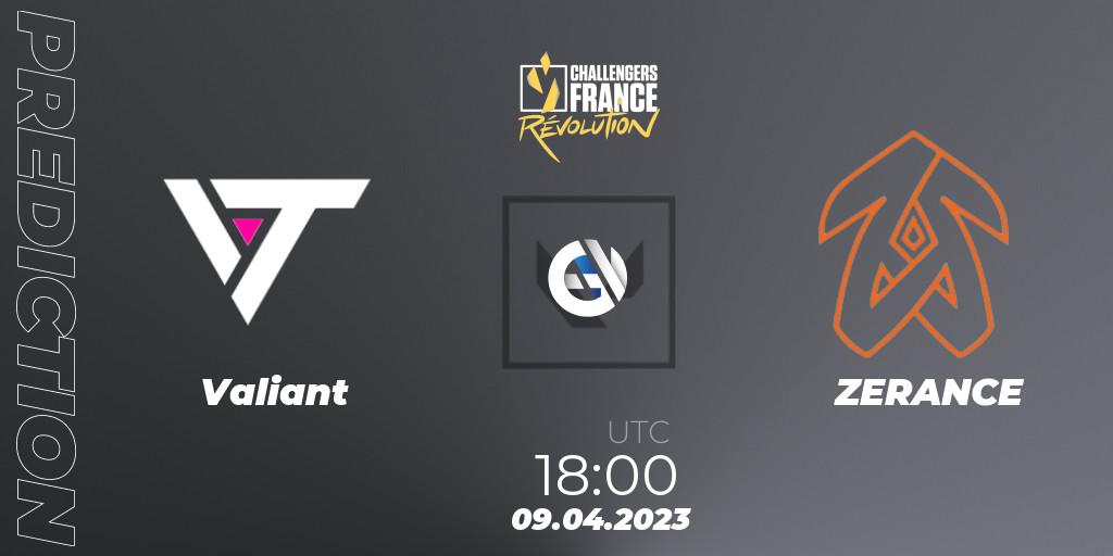 Valiant - ZERANCE: ennuste. 09.04.23, VALORANT, VALORANT Challengers France: Revolution Split 2 - Regular Season