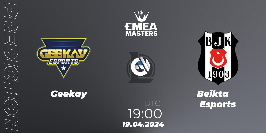 Geekay - Beşiktaş Esports: ennuste. 19.04.24, LoL, EMEA Masters Spring 2024 - Group Stage