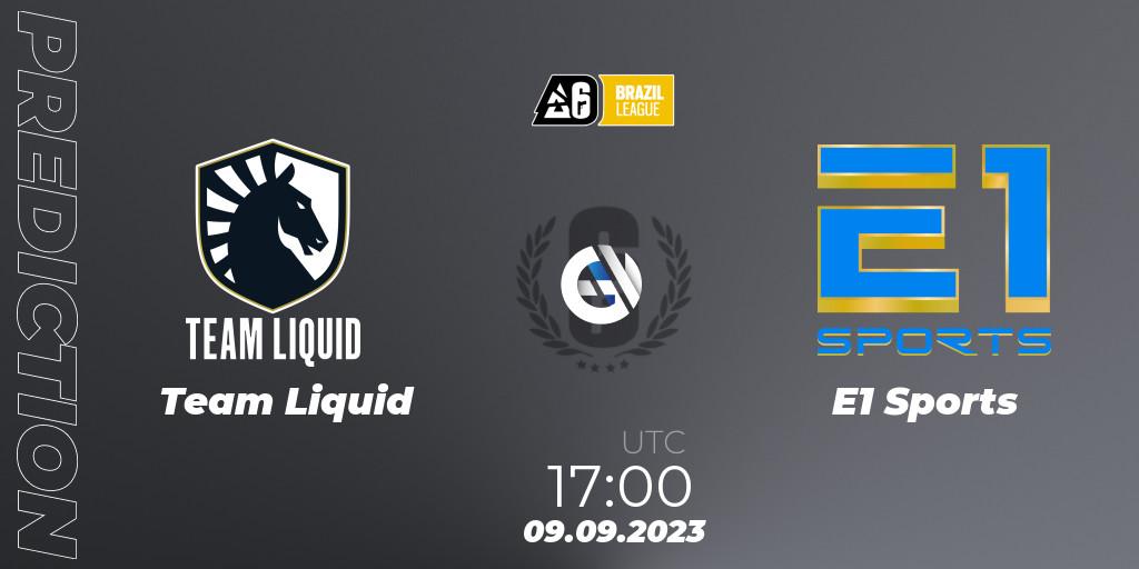 Team Liquid - E1 Sports: ennuste. 09.09.2023 at 17:00, Rainbow Six, Brazil League 2023 - Stage 2
