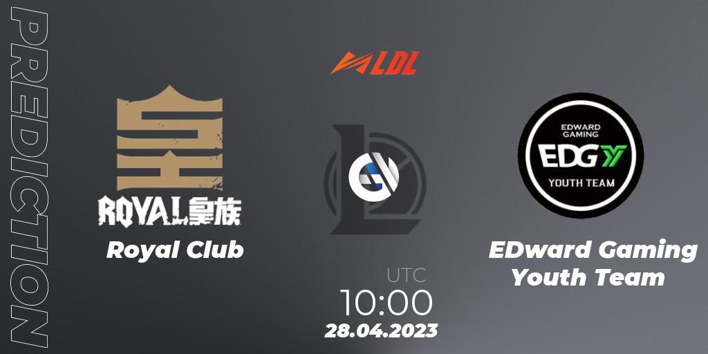 Royal Club - EDward Gaming Youth Team: ennuste. 28.04.2023 at 10:00, LoL, LDL 2023 - Regular Season - Stage 2