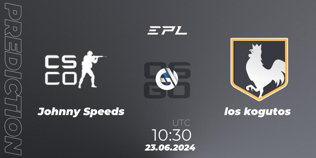 Johnny Speeds - los kogutos: ennuste. 23.06.2024 at 10:45, Counter-Strike (CS2), European Pro League Season 18: Division 2