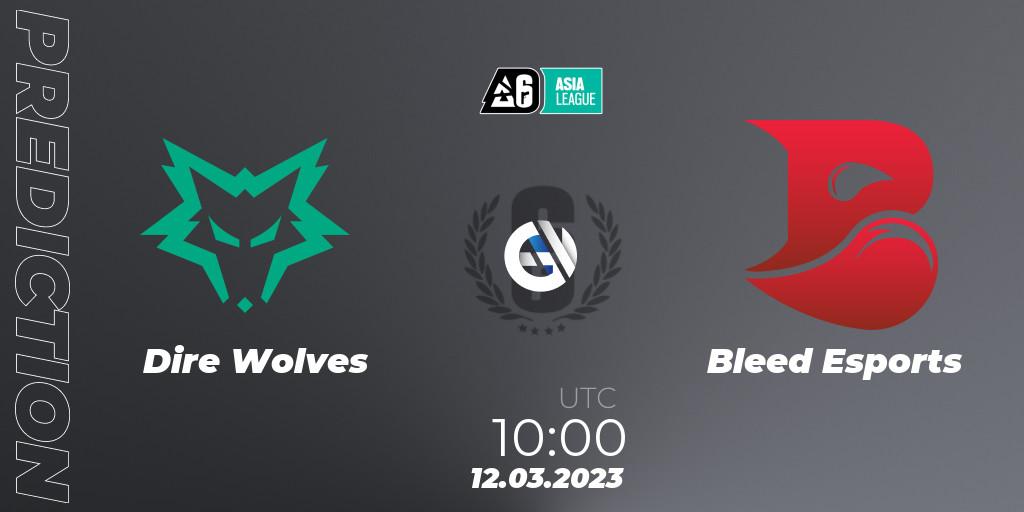 Dire Wolves - Bleed Esports: ennuste. 12.03.2023 at 10:30, Rainbow Six, SEA League 2023 - Stage 1