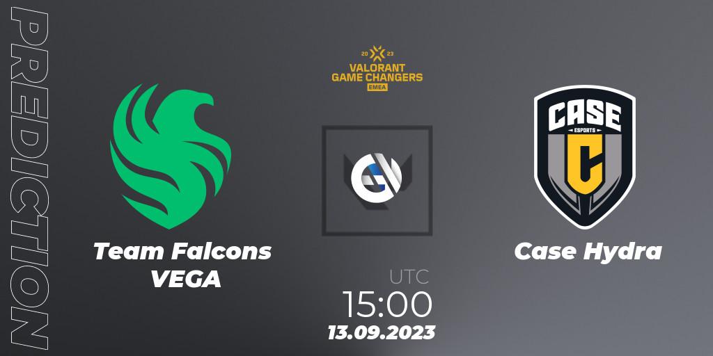 Team Falcons VEGA - Case Hydra: ennuste. 13.09.2023 at 15:00, VALORANT, VCT 2023: Game Changers EMEA Stage 3 - Group Stage