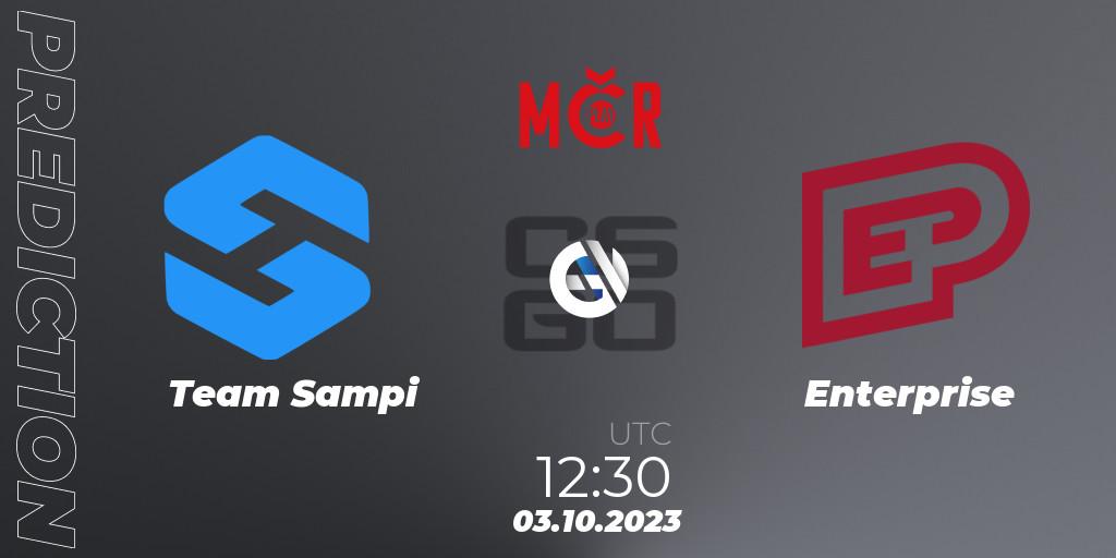 Team Sampi - Enterprise: ennuste. 03.10.2023 at 12:30, Counter-Strike (CS2), Tipsport Cup Prague Fall 2023: Online Stage