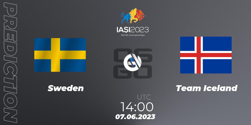 Sweden - Team Iceland: ennuste. 07.06.2023 at 14:00, Counter-Strike (CS2), IESF World Esports Championship 2023: Northern Europe Qualifier