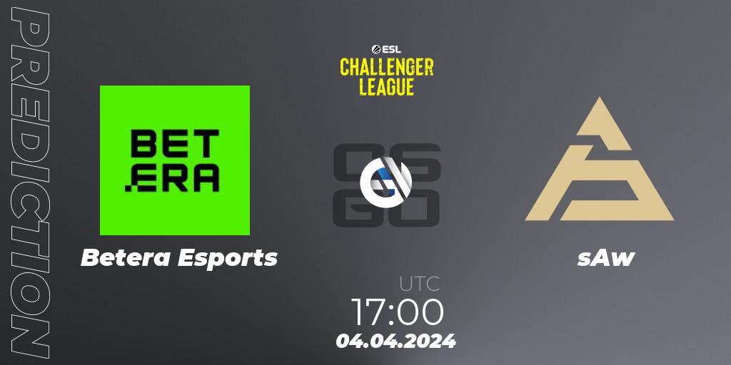 Betera Esports - sAw: ennuste. 04.04.24, CS2 (CS:GO), ESL Challenger League Season 47: Europe
