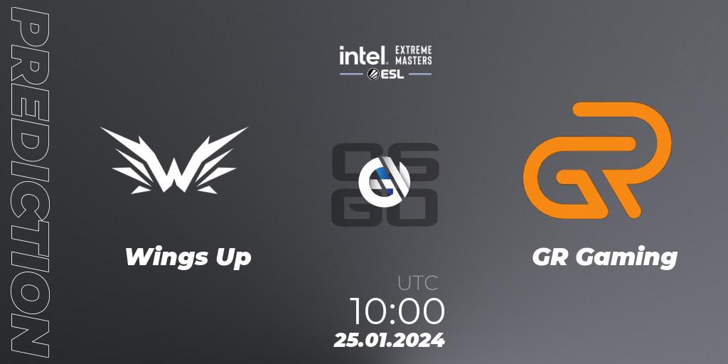 Wings Up - GR Gaming: ennuste. 25.01.24, CS2 (CS:GO), Intel Extreme Masters China 2024: Asian Open Qualifier #2