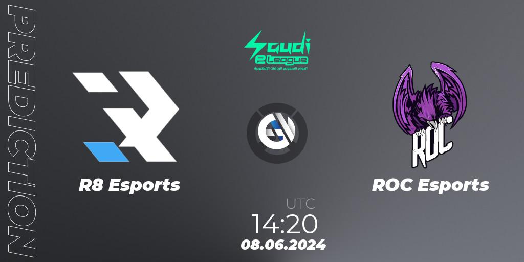 R8 Esports - ROC Esports: ennuste. 08.06.2024 at 14:20, Overwatch, Saudi eLeague 2024 - Major 2
