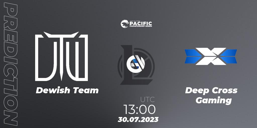 Dewish Team - Deep Cross Gaming: ennuste. 30.07.2023 at 13:20, LoL, PACIFIC Championship series Group Stage