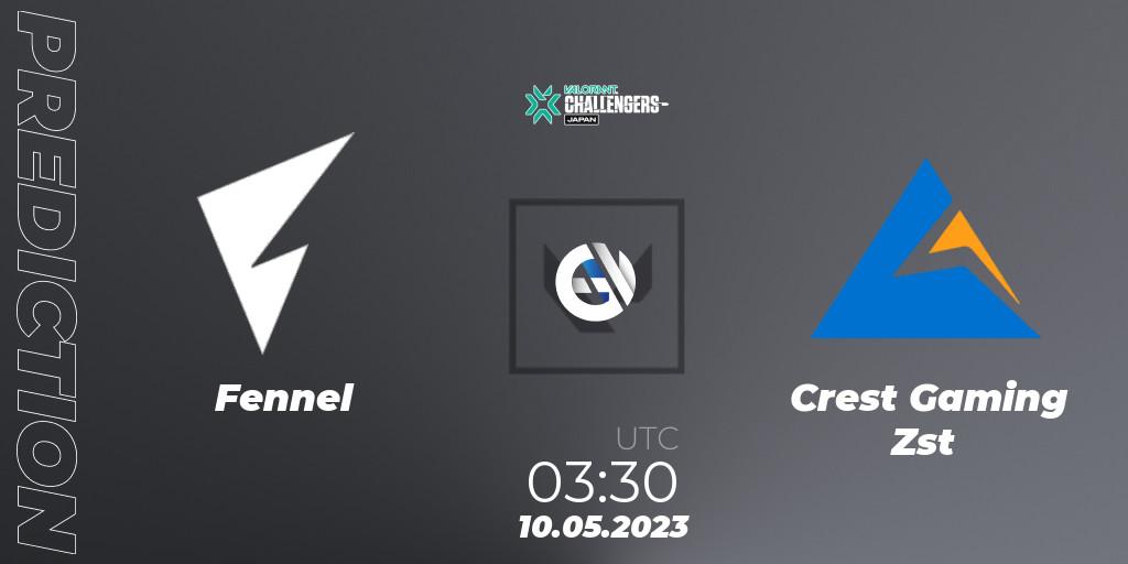 Fennel - Crest Gaming Zst: ennuste. 10.05.23, VALORANT, VALORANT Challengers 2023: Japan Split 2